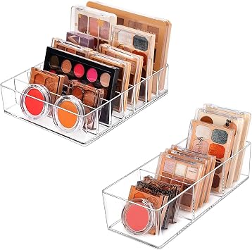 JessLab Makeup Organizer 3 Slot Bundle with Palette Makeup Organizer 7 Slot
