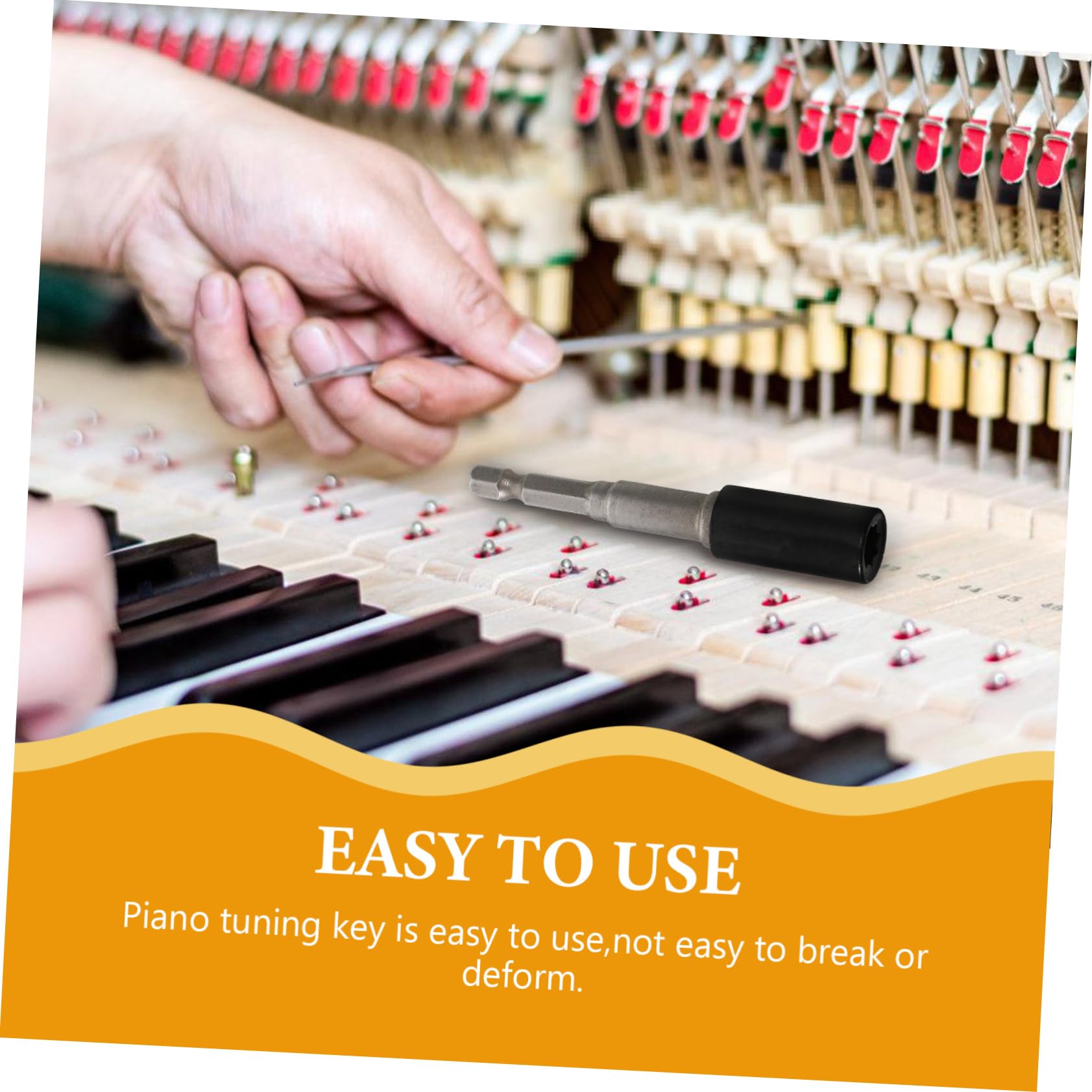 ibasenice 4ensembles Outil Piano Pratique Douille De Pin Accordage Outil De Réparation De Piano Portable Kit Pour Musiciens