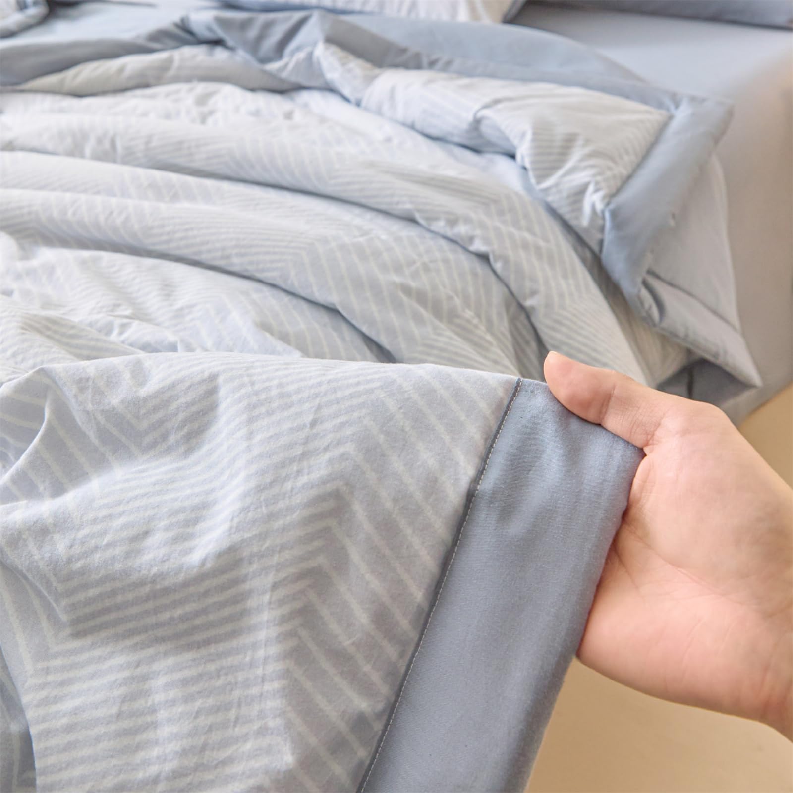 Odot Edredón Sin Funda 2.5 TOG Single A King (Cuadros 7,150x200cm) | Relleno Nórdico Verano Edredón Ligero y Transpirable Lavable a Máquina y Secado Rápido para las Noches Cálidas de Verano