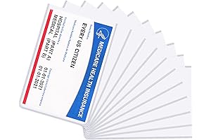 Zonon 100 Pieces Waterproof Vaccine Card Sleeve Protector