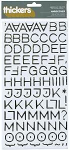 American Crafts Thickers Foil Stickers, 6 by 11-Inch, Sheet-Hardcover-Gold