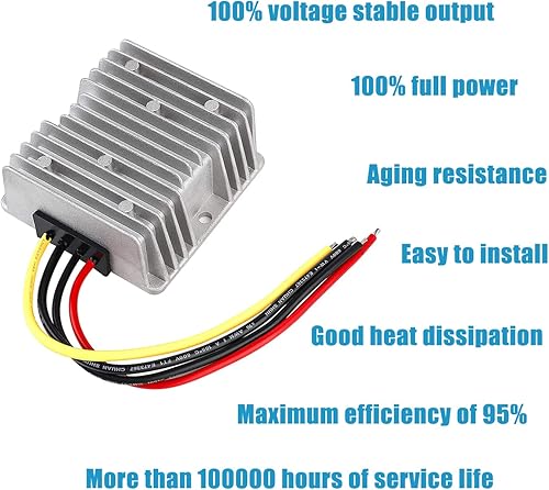 Miniatura 2 de Convertidor de voltaje de 24 V CC a CC 12 V 20 A 240 W IP65 reductor impermeable módulo transformador para carrito scooters, carrito de golf,