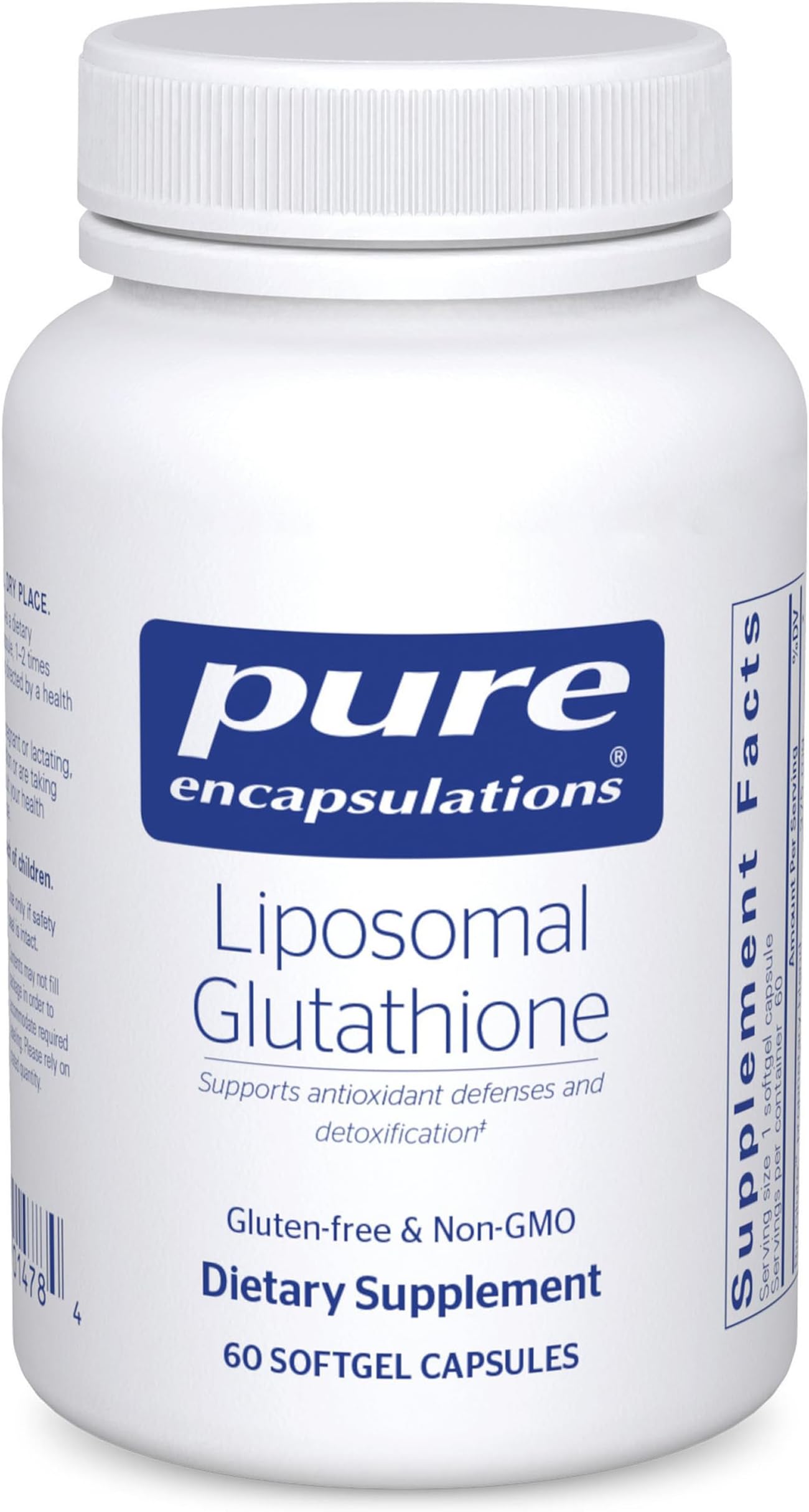 Liposomal Glutathione - Immune Support & Liver Detox* - Antioxidant Protection - with Setria Glutathione - Non-GMO - 60 Softgel Capsules