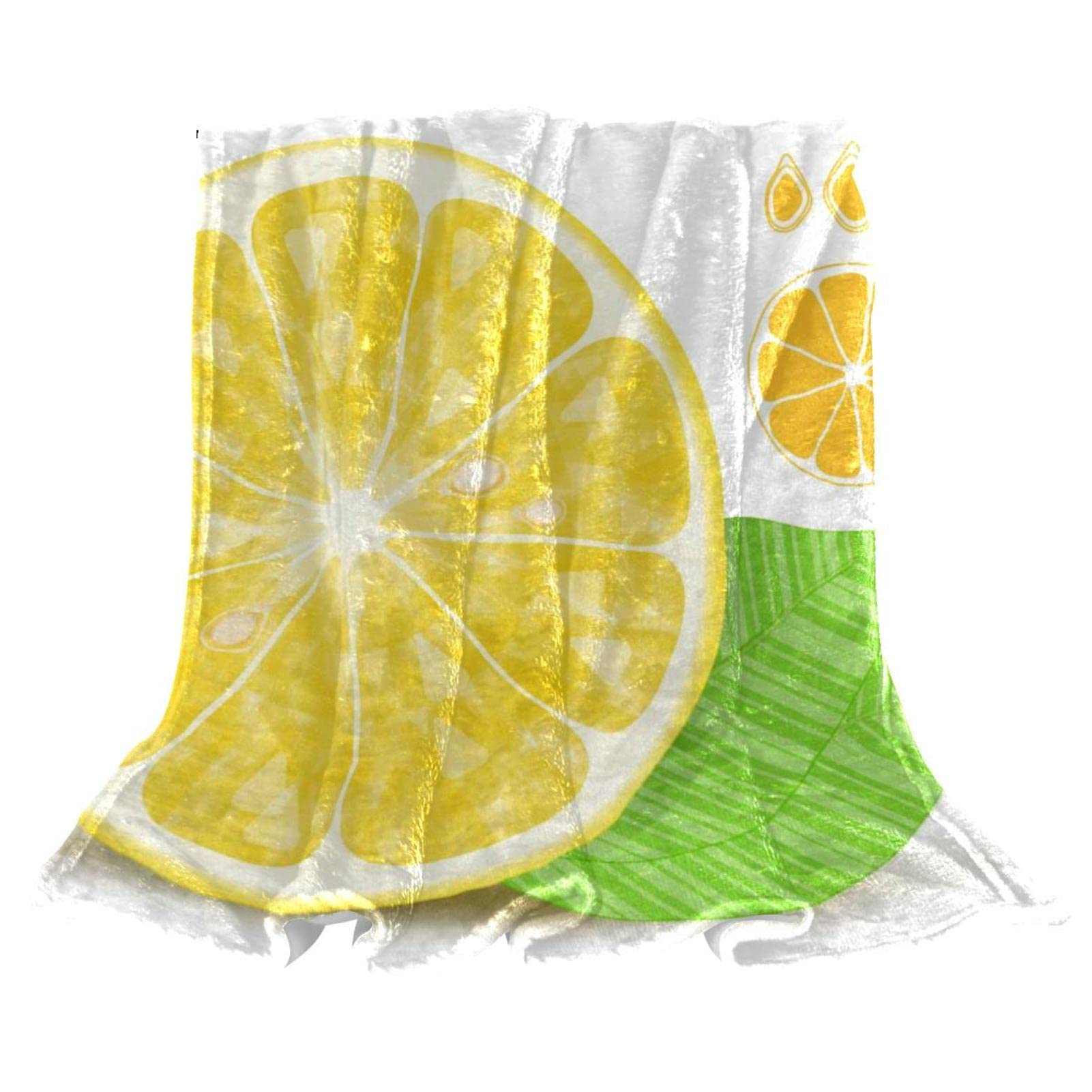 Couverture polaire pour frissons sur le sofa plaid doux couleur jaune