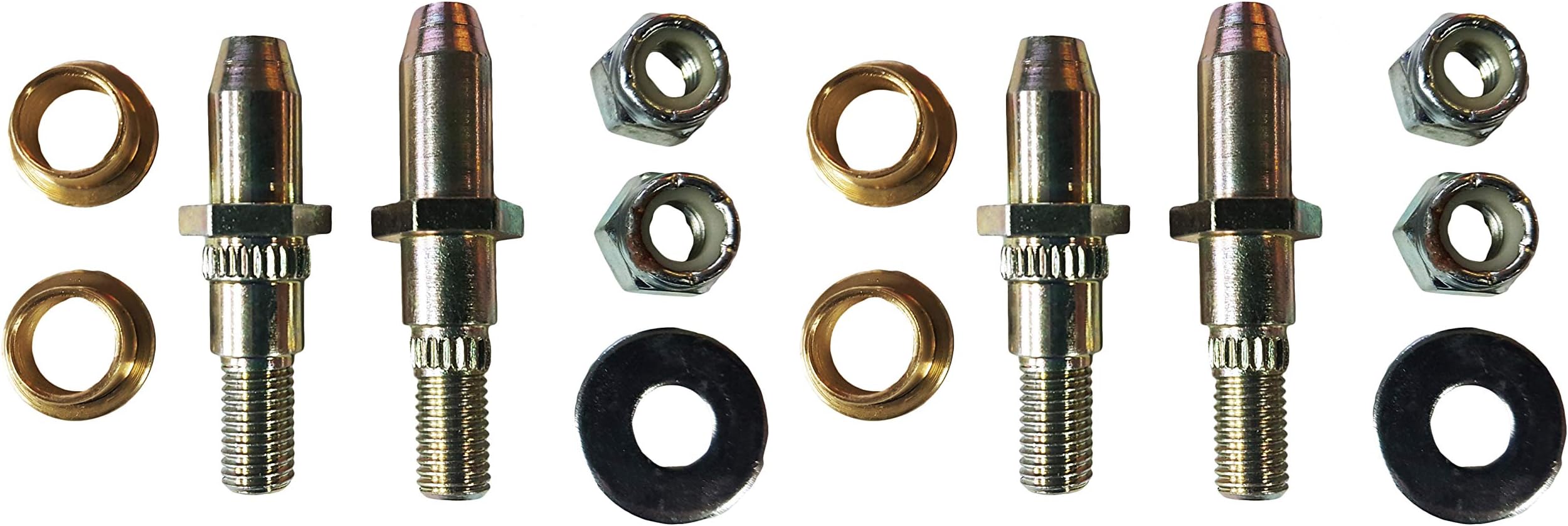 TORQUE Front Door Hinge Pins & Pin Bushing Kit Set for Two Door for 1999-2019 Chevy GMC Truck SUV Sierra Chevrolet Silverado (2 Pack) (TR210060)