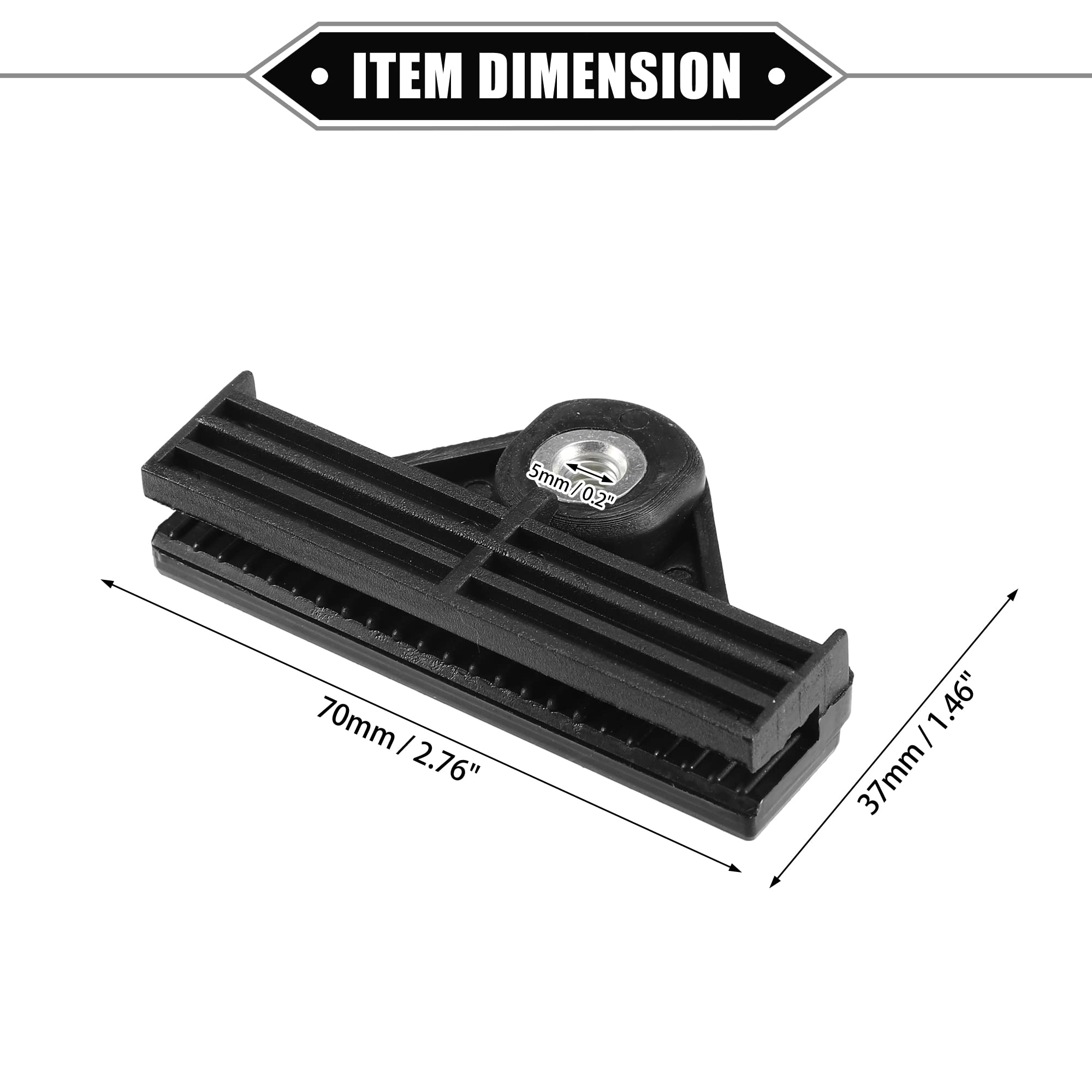 Clip Fermavetro Per Finestrino Auto - Universali In Plastica, 2 Pezzi Gialli - 3