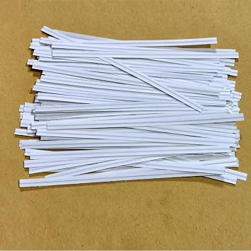 otylzto 1500pcs 4" Kraft Paper Twist Ties for Treat Bags