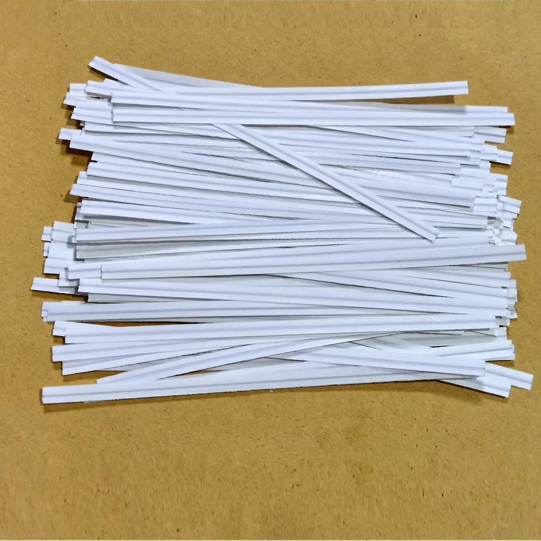 1500pcs 4" Kraft Paper Twist Ties for Treat Bags