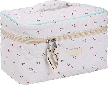 makeup bag, white, Fashion