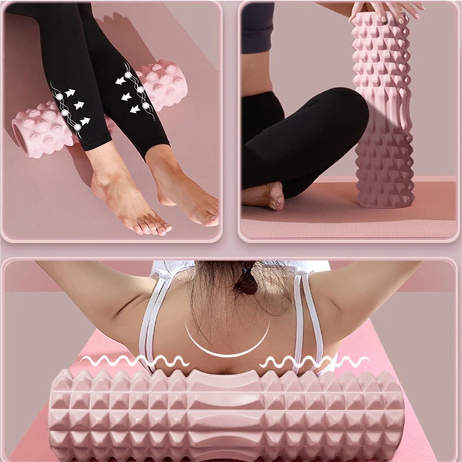 Rodillo de espuma for yoga, masaje muscular, herramientas Pilates, columna, rodillo for ejercicio Para Entrenamiento(Color2)