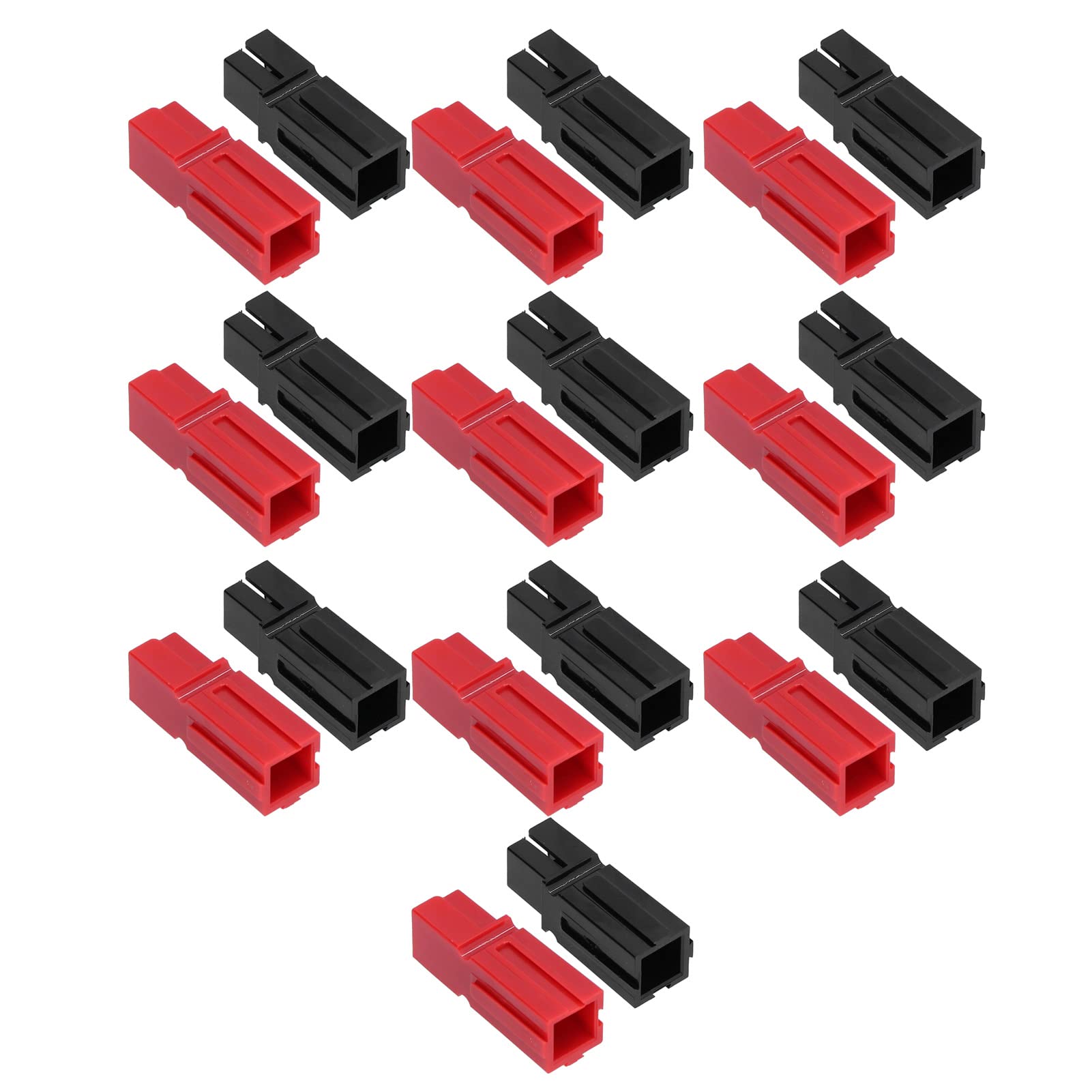 Contatti Connettori Batteria da 75 A Spine Rosse/nere + Terminali, Placcati in Argento, Corrente Elevata per Gruppo di Codifica, con Code di Rondine Stampate