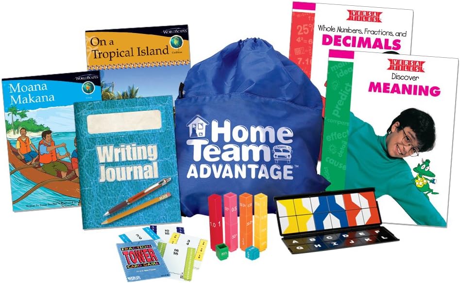 ETA hand2mind VersaTiles Home Team Advantage Goal Achievement Pack (Grade 5)