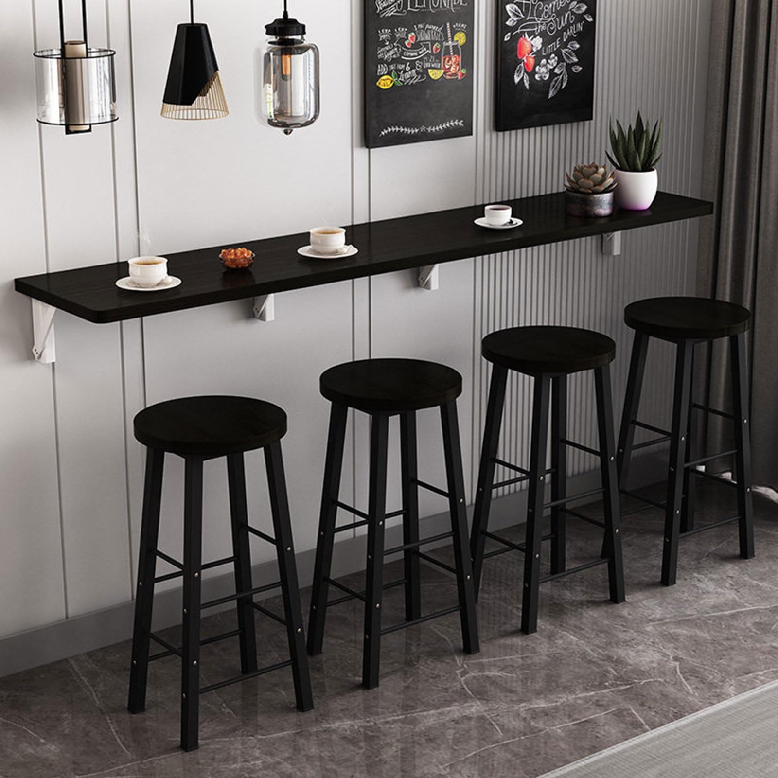 Table rabattable murale idéale pour un coin repas convivial dans votre studio