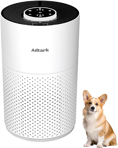 Miniatura 1 de Purificadores de aire para el dormitorio del hogar, limpiador de aire ADTARK con filtro H14 True HEPA 3 en 1, modo de sueño y función de aroma, 3