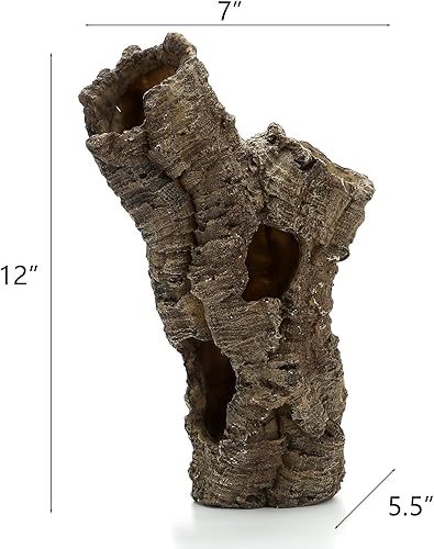 Miniatura 10 de Piel de reptil grande, 12 pulgadas, decoración de acuario, escondite territorial de peces, casa de escondite, decoración de reptiles