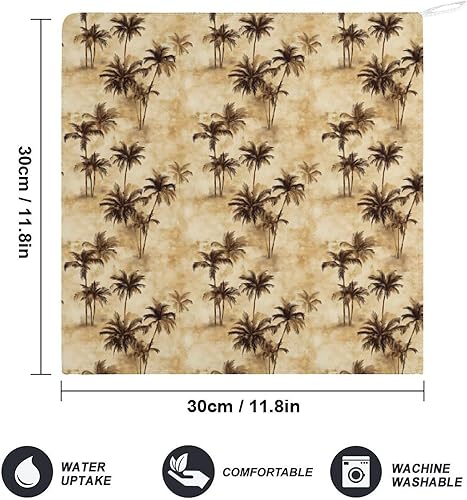 Miniatura 2 de Decorative Hand Towels for Bathroom - Retro Hawaiian Style Print Soft Absorbent Small Bath Hand Towels for Kitchen, Farmhouse, Spa, Hotel, Guest Tea