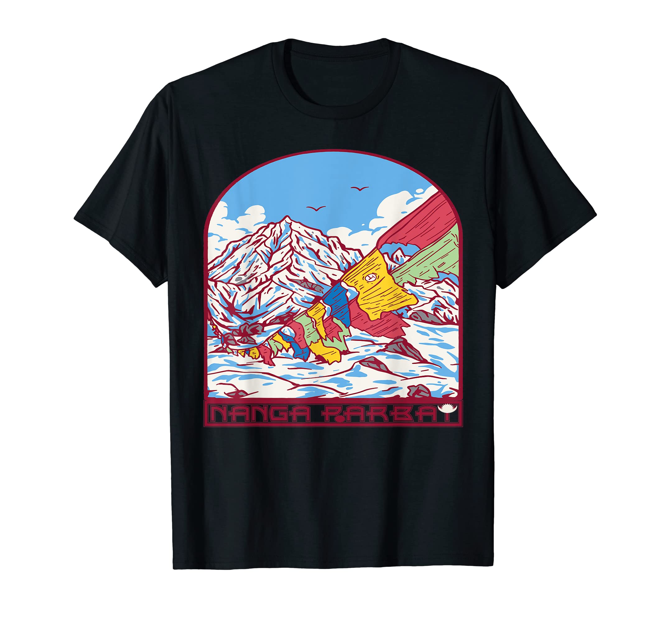 Nanga Parbat Mountains Nature Hiking Nepal Mountaineer Climb T-Shirt