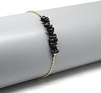 Vista 11 de Gempires Natural Chips Bar Bracelet, Energy Healing Crystals, Birthday, Gift for Her, Gemstone Jewelry 8 inch