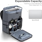 K&F Concept Camera Backpack, Hard Shell Camera Bag, Large Capacity Photography Backpack with 15.6" Laptop