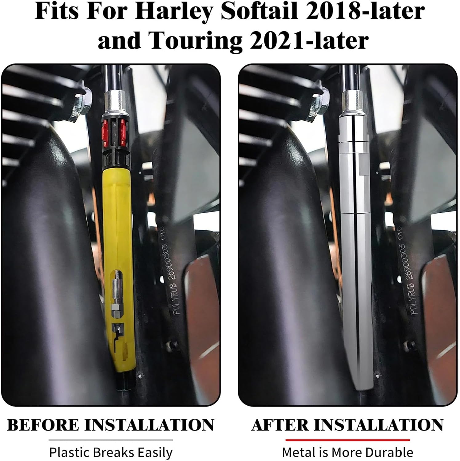 Ignition Coil Cover +Clutch Cable Adjuster for Harley 2017-2026 Milwaukee-8 Softail / 2023.5+Touring/Replace Original Plastic Part,Chrome
