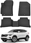 Floor Mats Custom Fit for Nissan Rogue 2014-2020 (Not for 2021 Rogue)(No Rogue Select/Sport Models) Accessories TPE 3D All Weather Waterproof Durable Heavy Duty 1st & 2nd Row Floor Liners