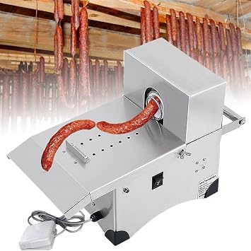 Stainless Steel Automatic Sausage Tying & Knotting Machine,Electric Sausage Tying Machine,Sausage Linker Machine,Sausage Machine,Max Diameter 50mm,for supermarkets, butcher shops