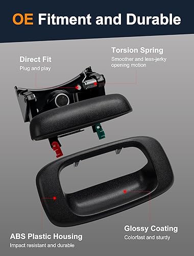 Vista 2 de Avsty Pestillo de manija de puerta trasera para Chevy Silverado GMC Sierra 1500 2500 3500 1999 2000 2001 2002 2003 2004 2005 2006 2007 Chevrolet