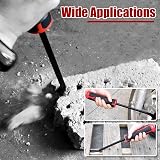 WISEUP 4-Piece Pry Bar Set，8",12",18",24" Heavy Duty Crowbar - 7