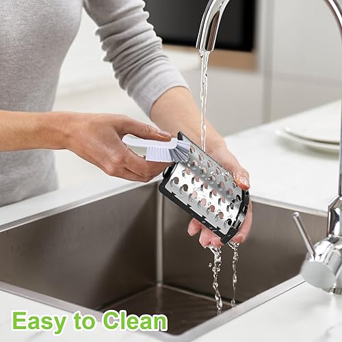 Miniatura 6 de Rallador Eléctrico de Queso, Fabricante de Ensalada 5 en 1 con Cuchillas de Acero Inoxidable, TrituradorRebanador Eléctrico de 350W, Máquina