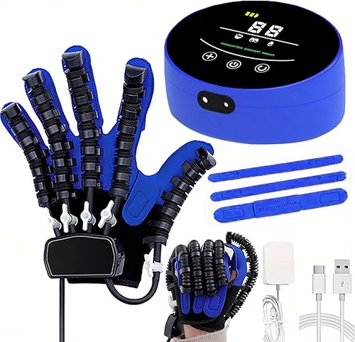Miniatura 8 de GAOXIAO Rehabilitation Robot Gloves for Stroke Hemiplegia Patients, Finger and Hand Function Rehab Trainer Recovery Equipment, Hand Exerciser Aids