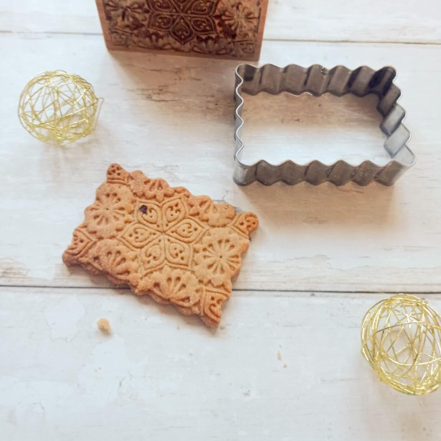 patisse 13706 - 長方形と鋸歯状クッキーカッター3個セット スモールバター - ステンレススチール - 3サイズ:1.