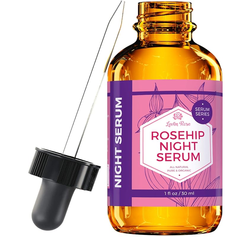 Leven Rose Sérum facial noturno com óleo de rosa-mosqueta, 30 mL