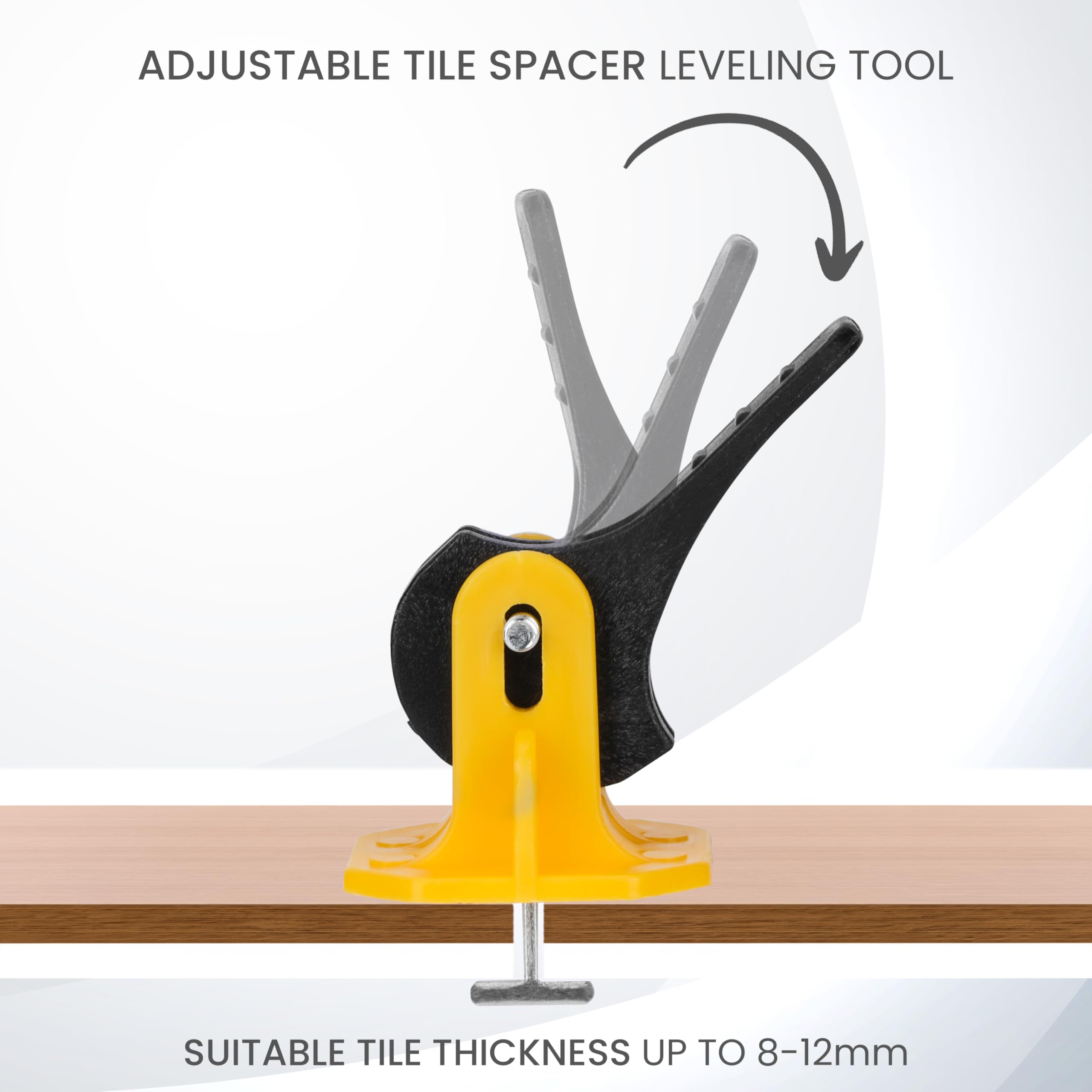 Belle Vous Tile Leveling System Tiling Tools (100 Pack), Reusable Tile Spacer Clips for Tile Installation/Correction - Image 3