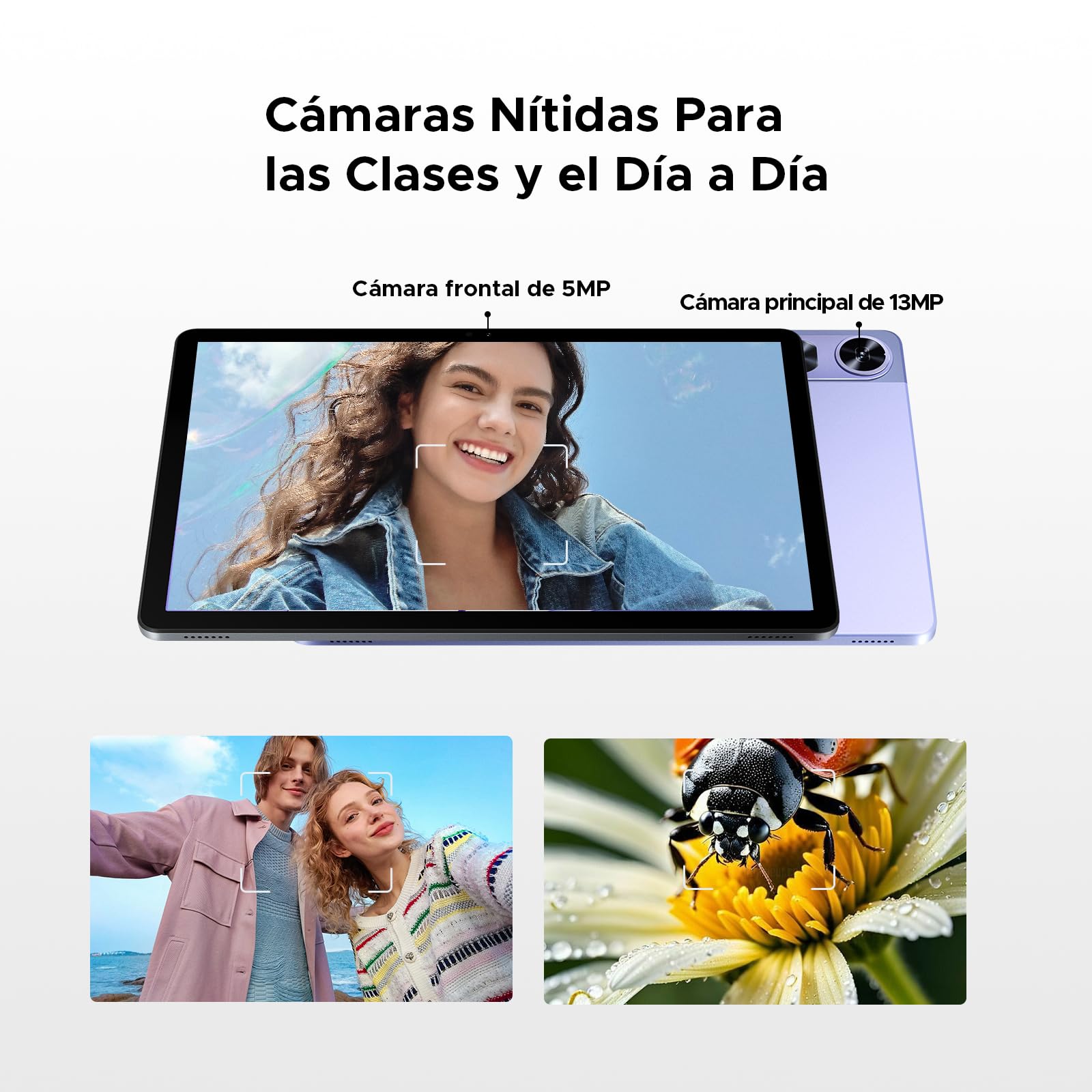 P11 Pro Tablet 11 Pulgadas with Android 16 & Gemini AI, 48GB RAM+128GB ROM/2TB, 8800mAh/18W, Octa-Core T7250, 90Hz, 5MP+13MP, 3.5mm Jack, GPS, Face ID,OTG,5G WiFi, Tablet con Teclado y Lapiz, Morado