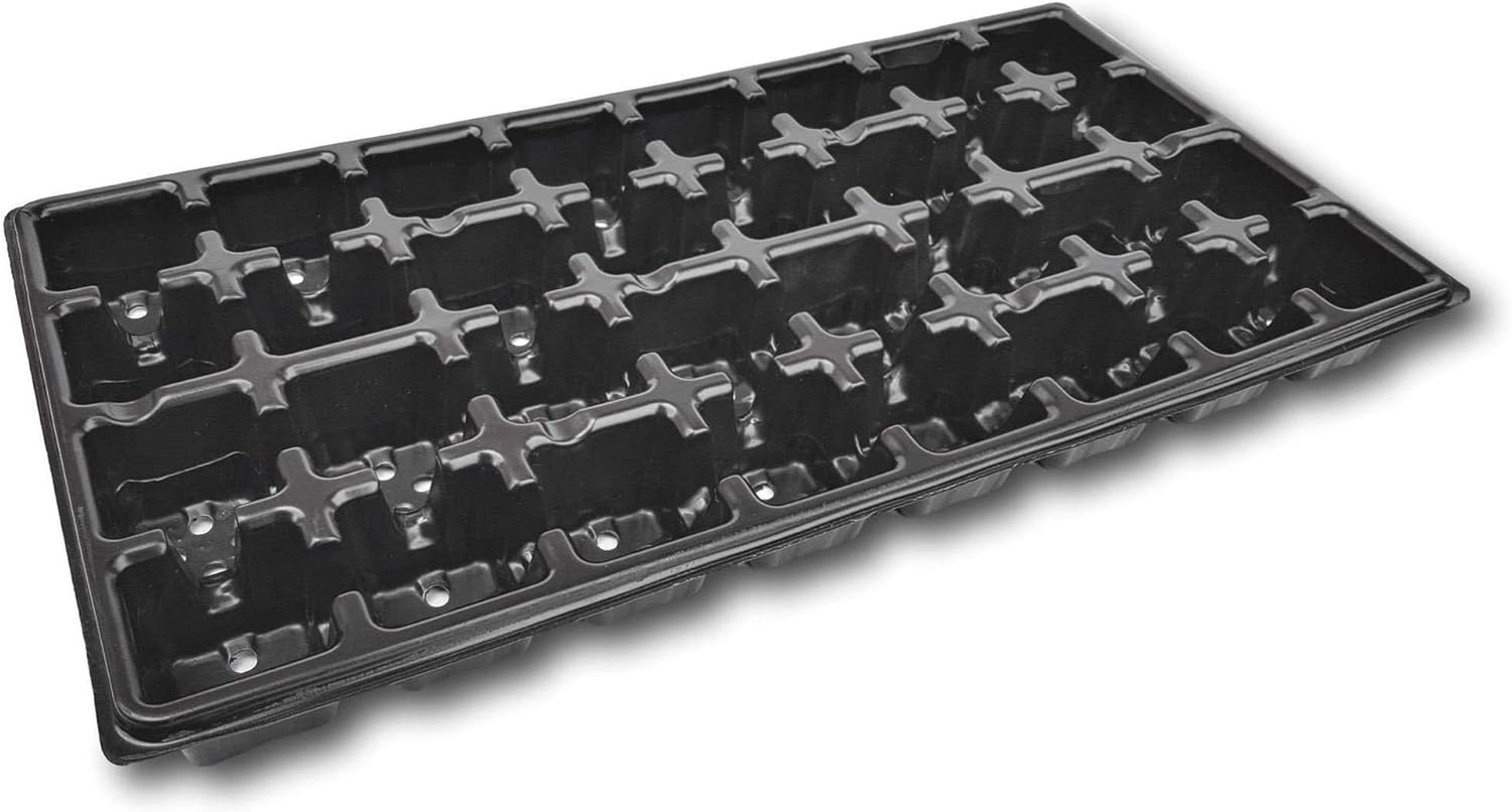 Bootstrap Farmer 32 Cell Seed Growing Trays Extra Strength, 5 Pack, Seedling Cell Planting Insert Plug Tray for Rockwool, Soil & Hydroponics