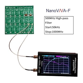 Spectrum Analyzer, NanoVNA F V3 Handheld Portable Vector Network Analysis Instrument 6GHz Antenna Measurement RF Circuit Wireless Detection VNA(V3 HT5 RF)