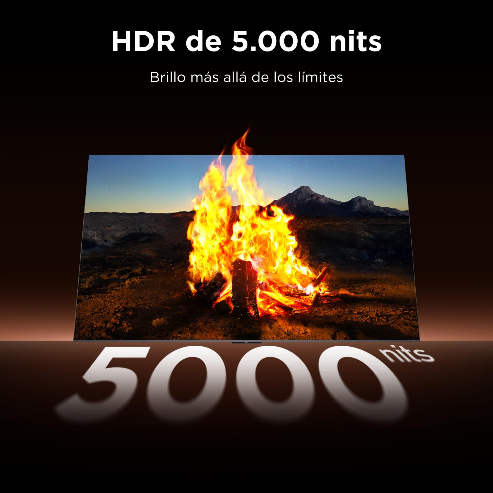 TCL 65C8L Televisor 65 Pulgadas SQD-Mini LED 4K Smart TV, HDR 5000 nits, 2040 Local Dimming, 144Hz Motion Clarity Pro, Bang & Olufsen, Dolby Vision IQ & Atmos, Game Master, Google TV, Apple AirPlay 2