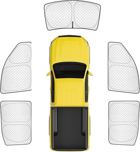 Miniatura 217 de KMF - Parasol de repuesto para parabrisas, cubierta para ventana lateral y trasera, cubierta protectora para visor, para campamento, bebé, bloqueo