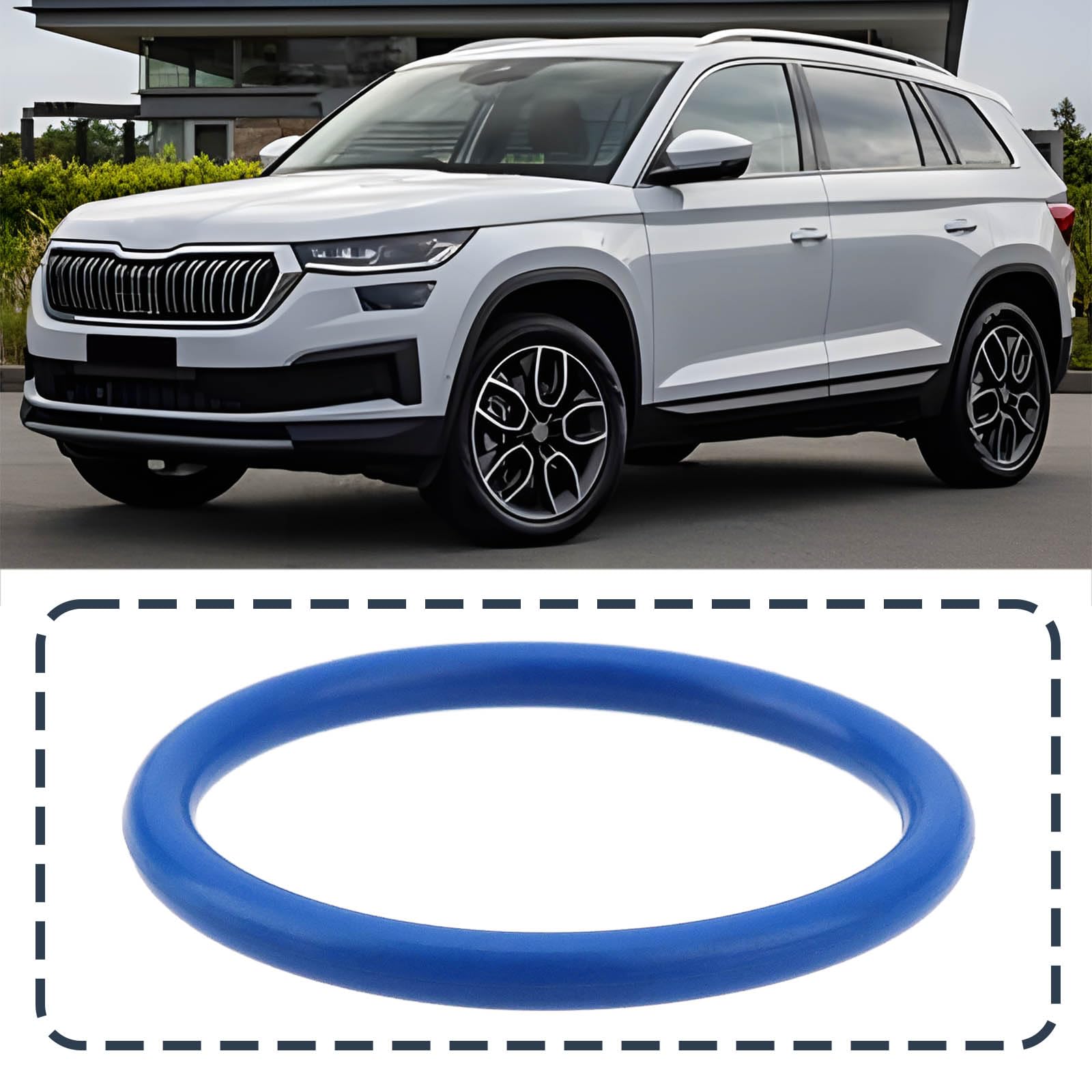 2 piezas de junta tórica de repuesto para aire acondicionado de coche, pieza de repuesto 8E0260749C compatible con VW compatible con Skoda compatible con Audi A/C Systems arandela de goma