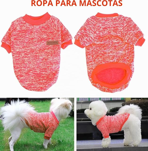 Foto 2 de 6 de HuaLiSiJi Jersey Perro Pequeño Sudaderas para Perros Jersey Chihuahua Jersey Gato