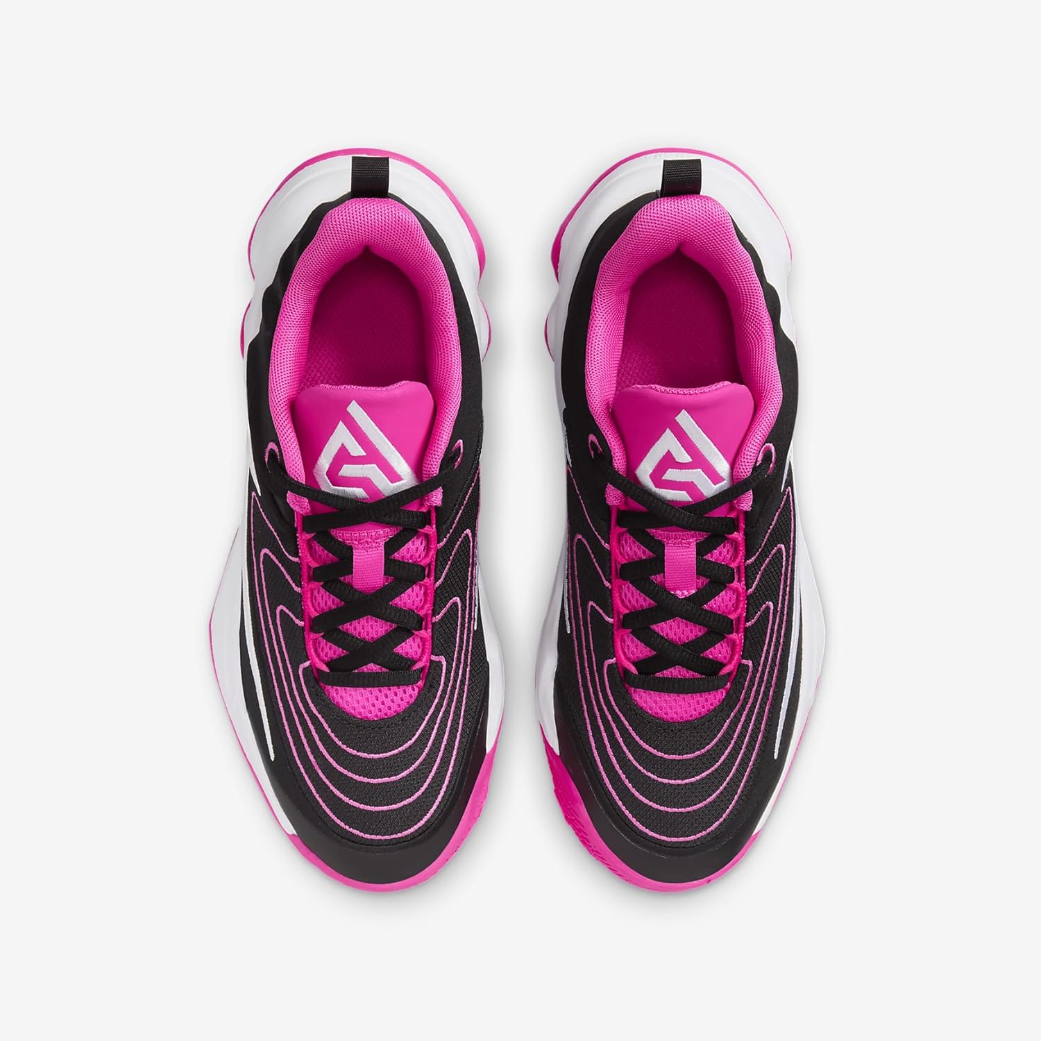 Nike Giannis Immortality 4 Big Kids' Basketball Shoes (FZ6734-004, Black/Laser Fuchsia/White) - Image 4