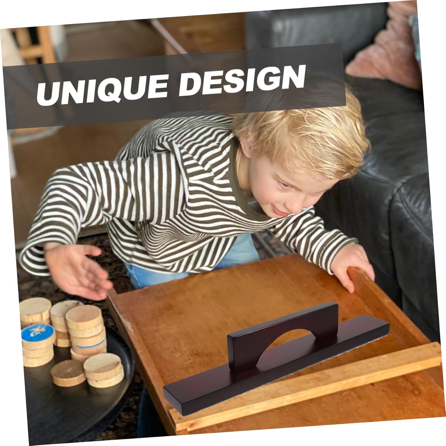 Homoyoyo Wooden Shuffleboard Brush and Puck Tool Set - Essential Accessories for Shuffleboard Tables