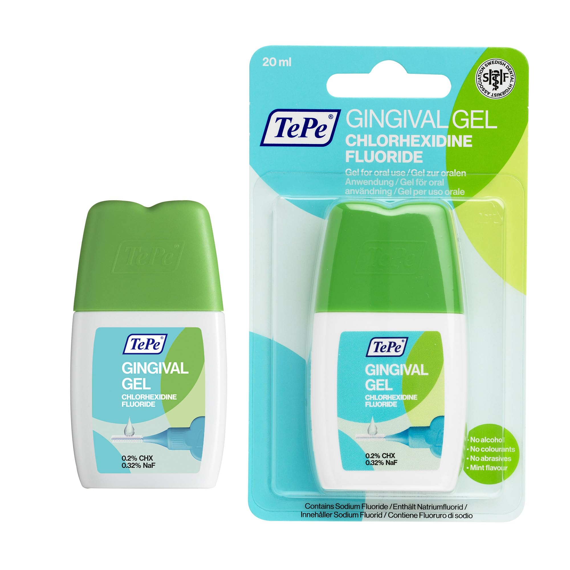 Gingival Gel, Mint Flavour, Effective Against Plaque, with Fluoride to Strengthen The Enamel and Prevent Cavities