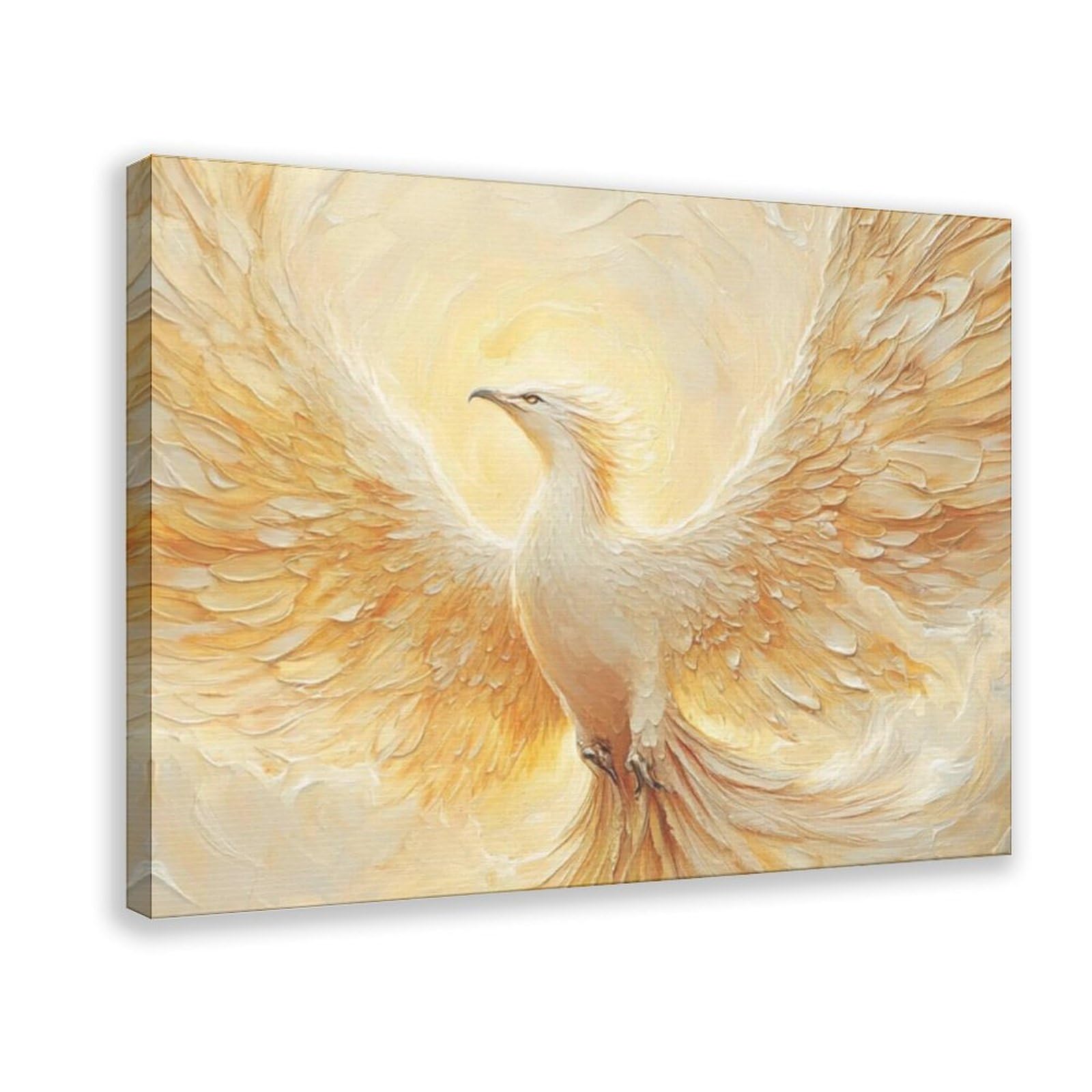 Bareronor Beautiful Phoenix Bird Canvas Poster Bedroom Decor Landscape Office Room Decor Gift 24" L X 36" W