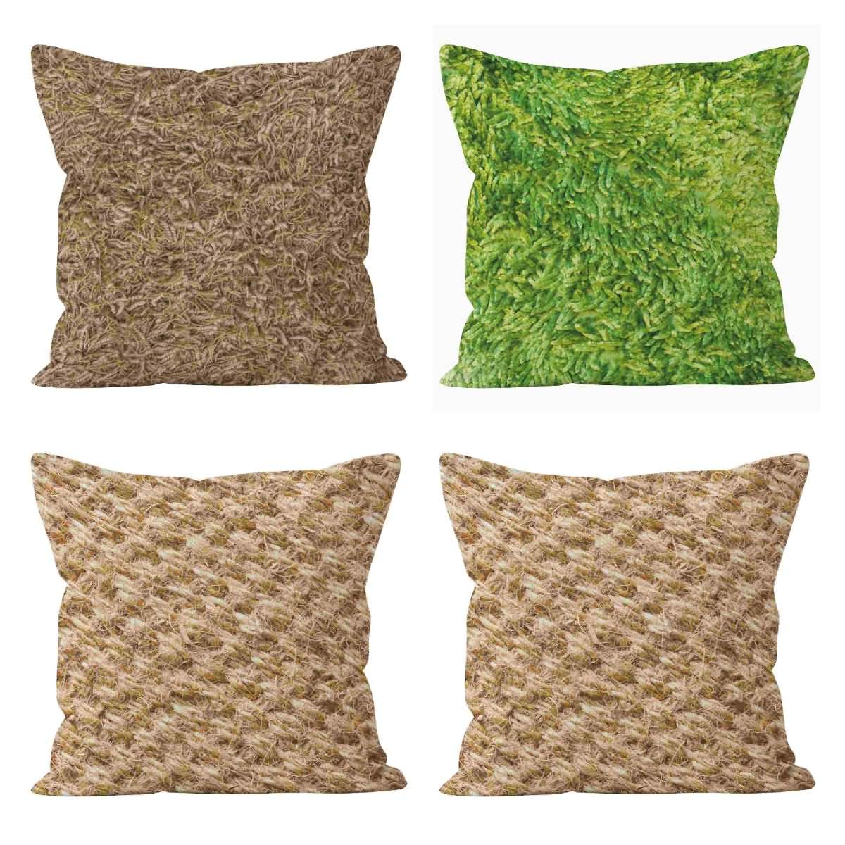 Lino Federa Cuscini Cotone Federa Divano 50x50cm, Struttura Federe Cuscini Sedie Cucina Copricuscino Viaggio Divano da Salotto 4Pcs