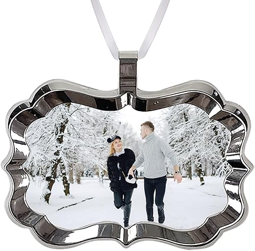 Smile Art Design Benelux - Foto personalizada 2023, adornos de Navidad de metal, decoraciones de árbol personalizadas