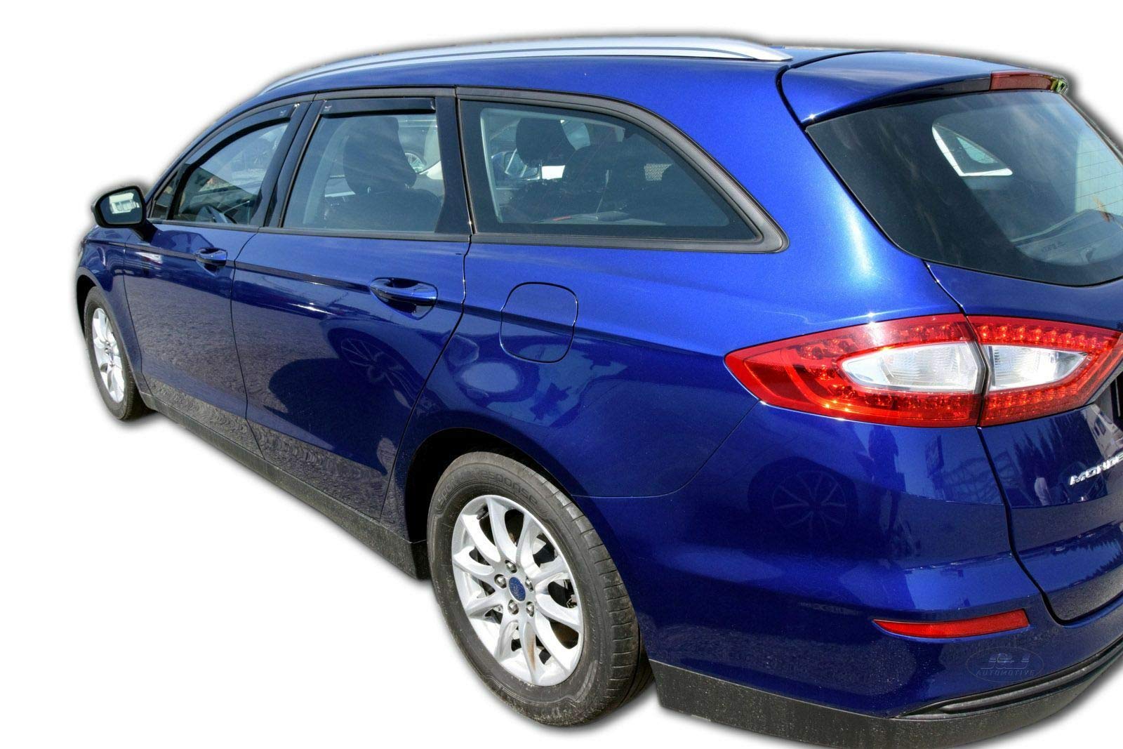 J&J AUTOMOTIVE Windabweiser passend für Ford Mondeo 2015-2022 4tlg, Heko Regenabweiser Vorne Hinten Getönt Dunkel Passform