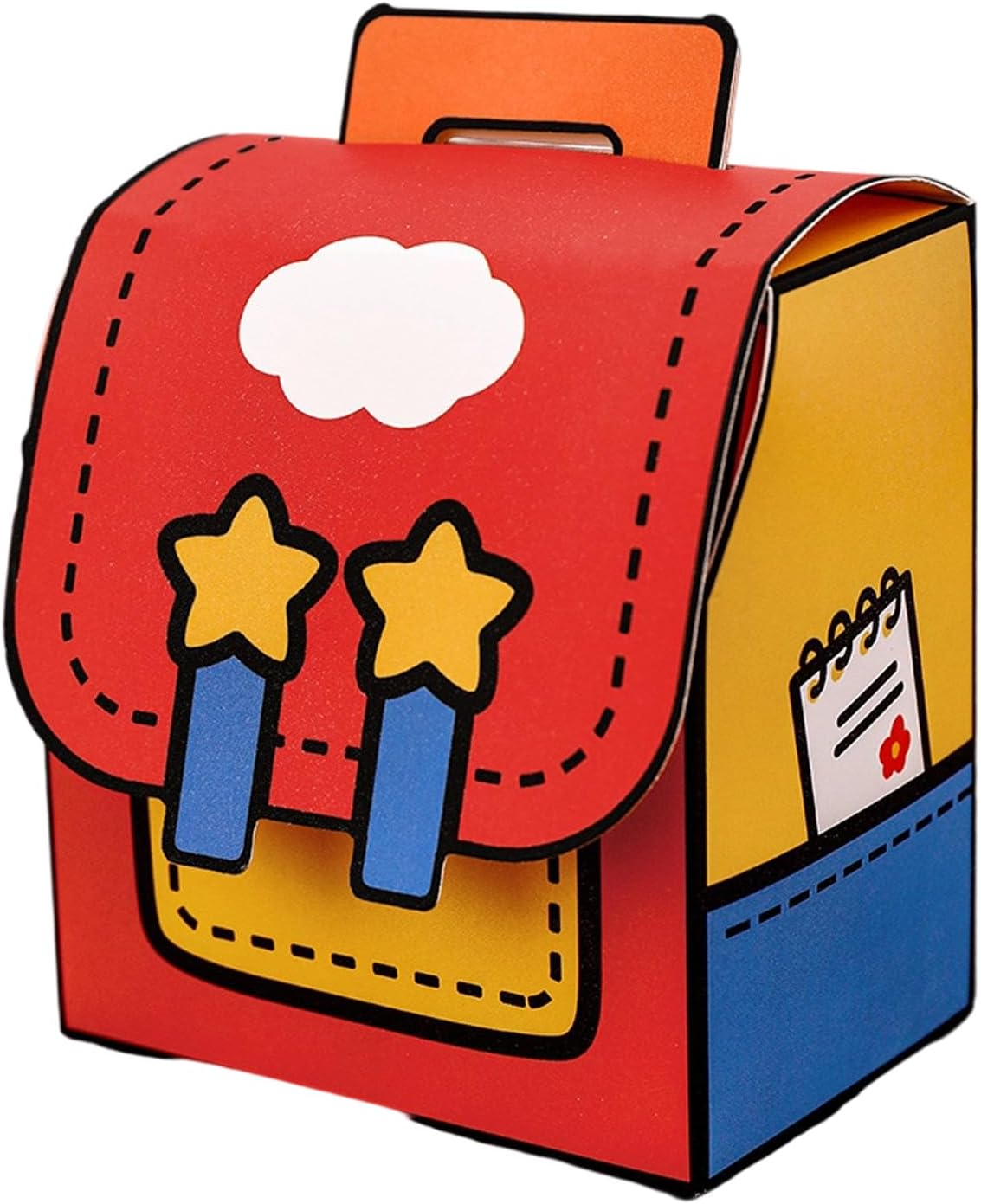 Lightweight Backpack, Compact Storage Box, Paper Bag, Portable Backpack