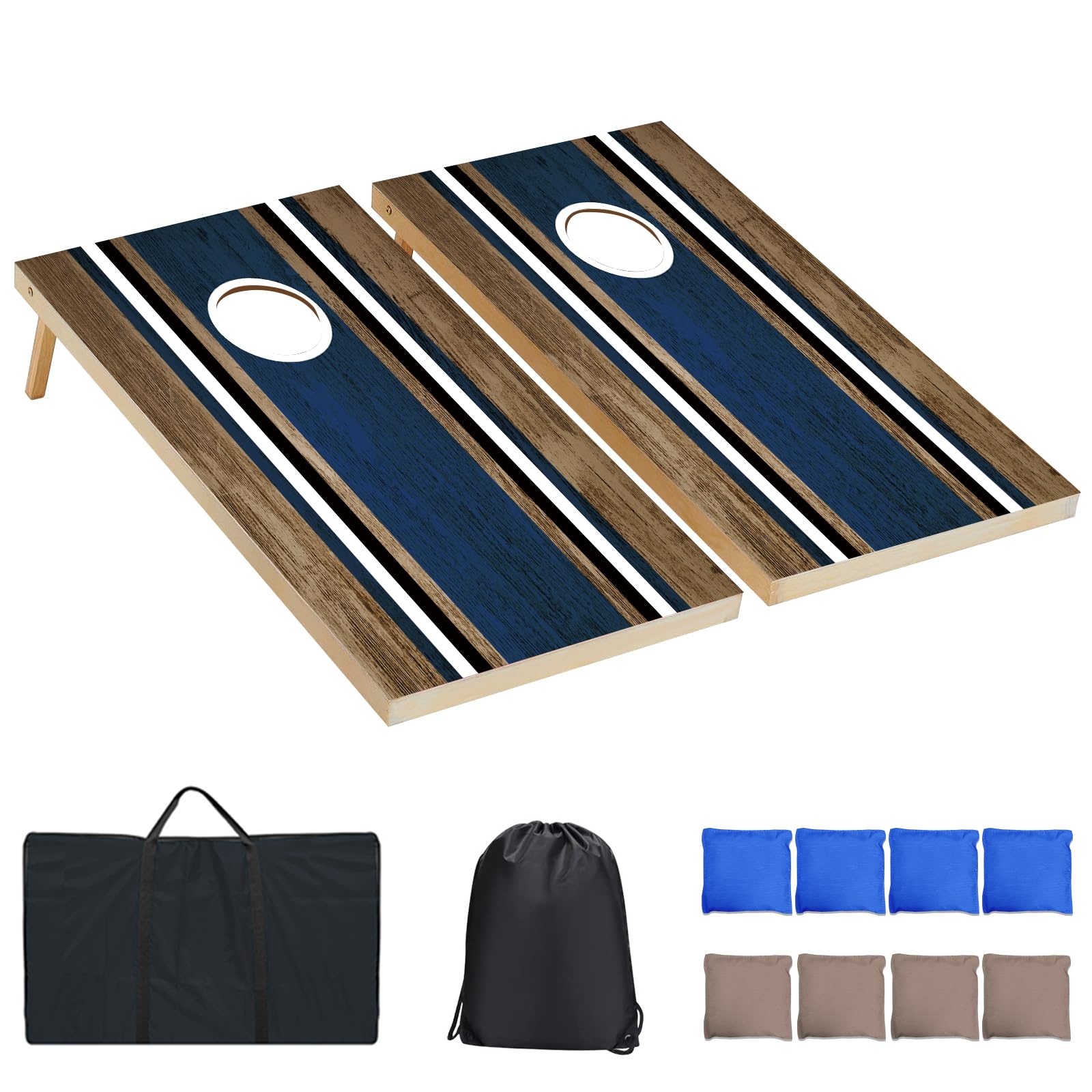 Classic Cornhole Set 4' x 2' or 3' x 2'Corn Hole Set with 8 Bean