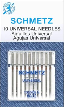 Schmetz Universal Machine Needles, Size 80/12 10/Pkg